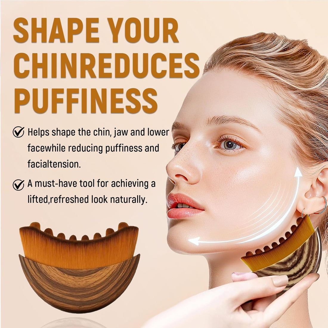 Lymphatic Contour Face Brush,Dry Lymphatic Contour Face Brush Soft Set,Lymphatic Drainage Massager for Face,Chin & Neck Relaxation,Portable Beauty Tool with Travel Case. Style B Brand: sprsum